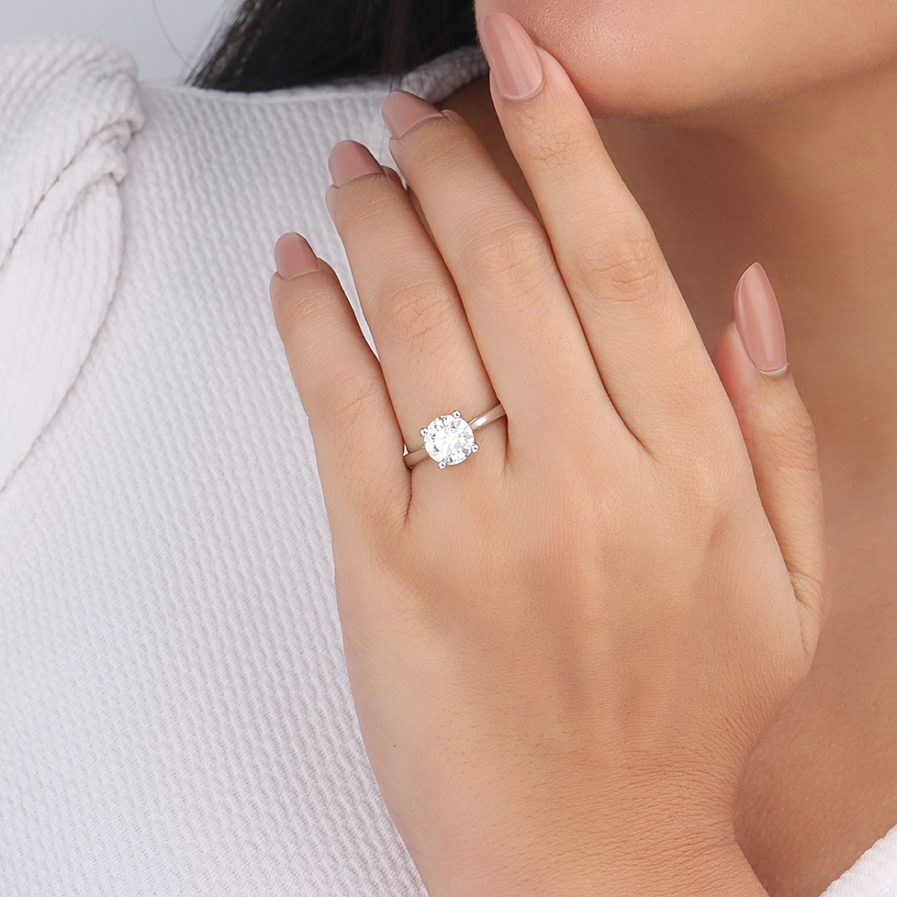 Classic solitaire platinum Metal