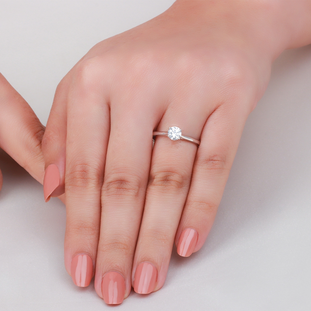 Classic solitaire rose Metal